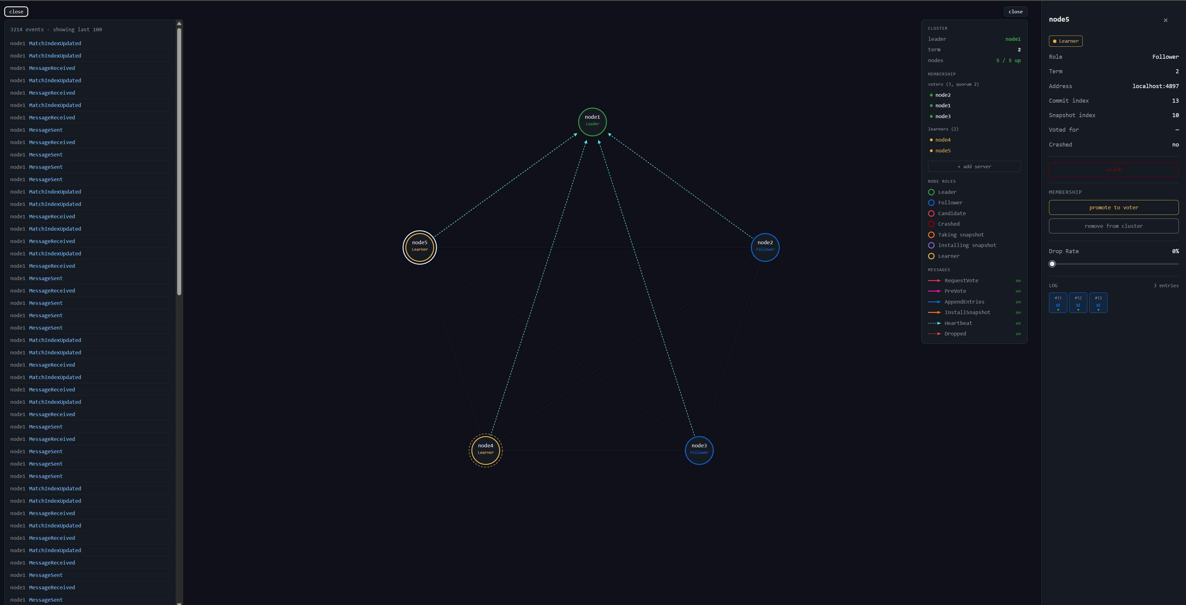 Raft visualizer overview